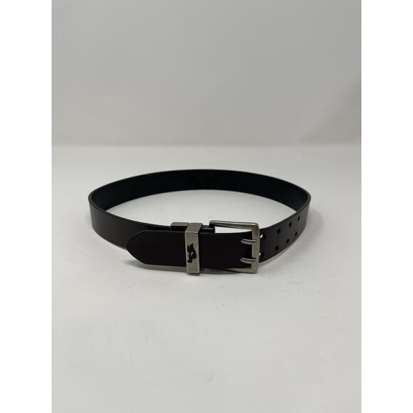 Tony Hawk Leather Belt Small 22" - 24" Boys Small Buckel Double Prong Reversible - Picture 1 of 10